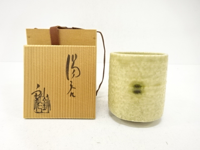 JAPANESE CERAMICS / YUNOMI TEA CUP / KIZETO